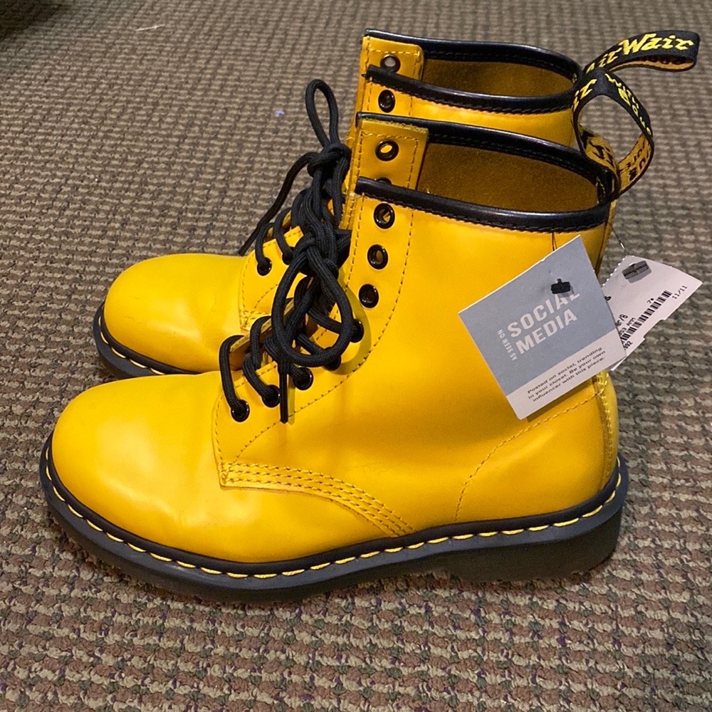 Doc Martens Yellow 1460 Boots